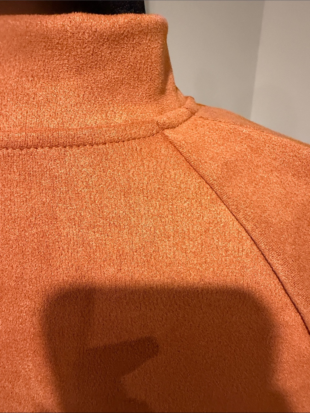 Zip-Front Midi Dress in Warm Orange - Picture 8 of 8